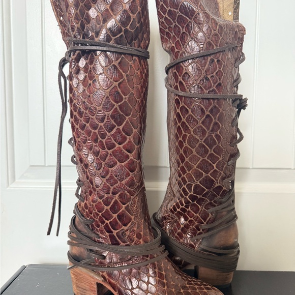 Freebird by Steven Shoes - Freebird Croc Coal Boots